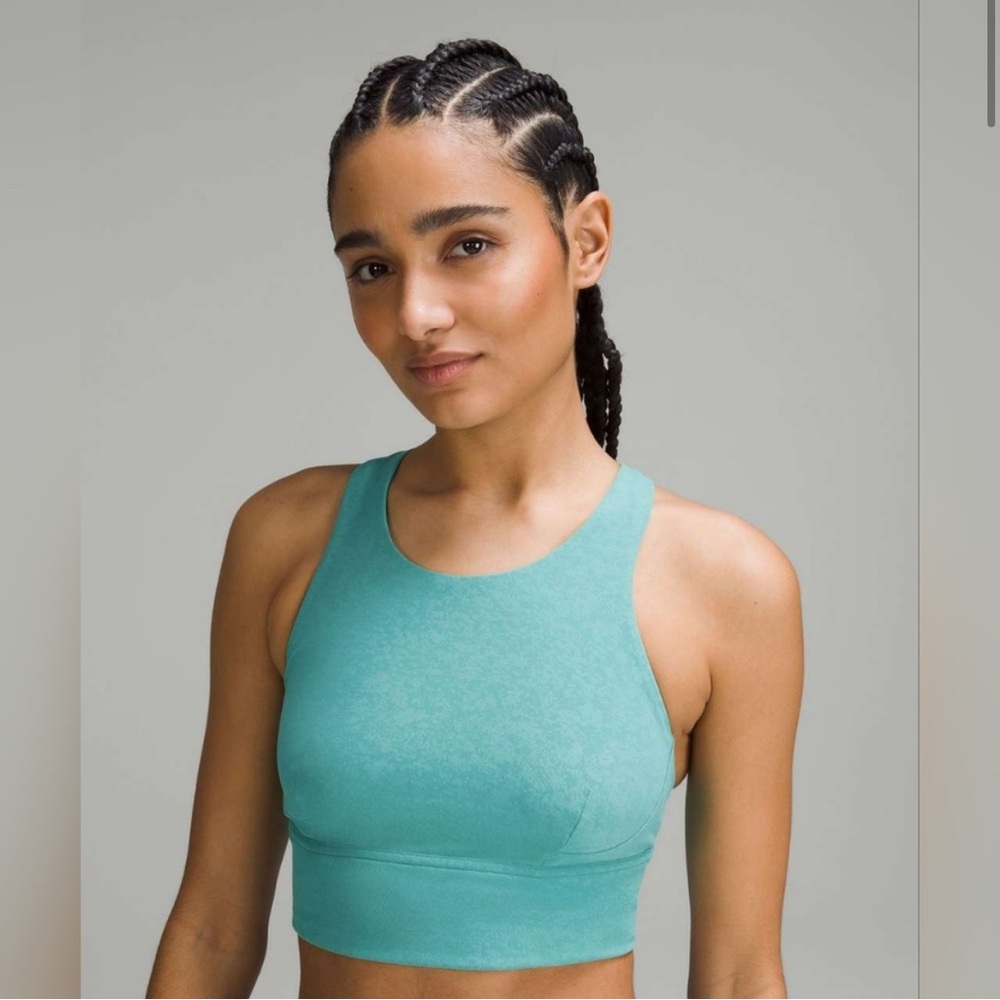 Lululemon Wunder Train Longline Bra *Medium Support C/D(Blaze Maldives Green) 10